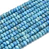 Dyed Natural Map Stone Beads Strands G-P575-A21-8x5mm-03-2