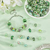 100Pcs Printed Transparent Resin European Beads RESI-PA0001-18A-4
