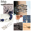 6Pcs 3 Colors Brass Screw Carabiner Lock Charms KK-UN0002-05-6