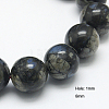 Natural Grey Opal Beads Strands G-G212-8mm-15-1