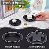 4Pcs 2 Styles Iron Candle Holder AJEW-FG0003-38-3
