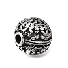 Engraved 304 Stainless Steel Beads STAS-H263-17AS-01-2