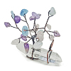Natural Gemstone Chips Tree of Life Decorations PW-WG91658-06-1