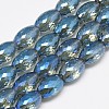 Electroplate Glass Beads Strands EGLA-Q089-A05-1