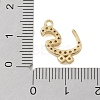 Rack Plating Brass Micro Pave Clear Cubic Zirconia Pendants KK-A224-03O-G-3