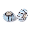 Handmade Lampwork & Brass Core European Beads LAMP-N044-01S-02-3