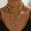 Iron Snake-Shaped Coil Choker Necklaces NJ6393-3-1