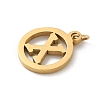 304 Stainless Steel Charms
with Jump Ring STAS-R001-02G-X-2