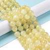 Natural Yellow Selenite Beads Strands G-N328-025E-03-2