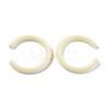 Flocky Acrylic Beads X-OACR-L010-C-09-2