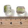 Electroplate Column Glass Beads EGLA-A043-02-FR01-3