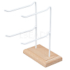 2-Tier 2-Row Iron Jewelry Display Rack EDIS-WH0029-97B-1