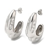 Non-Tarnish 304 Stainless Steel Twist Arch Stud Earrings EJEW-B026-12P-1