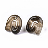 Transparent Resin Stud Earrings EJEW-T012-01-B01-2