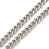 Non-Tarnish 201 Stainless Steel Curb Chain Necklaces for Men NJEW-Q336-08C-P-4