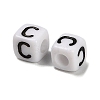 Opaque Acrylic Beads OACR-S076-01C-2