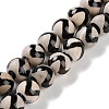 Natural Tibetan Wave Pattern dZi Agate Beads Strands G-B084-A02-01-1