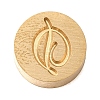 Golden Tone Brass Letter Stamps KK-R005-01D-1