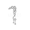 Brass Pave Clear Cubic Zirconia Clip on Belly Rings FS-WG683DA-08-1