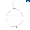 Twelve Constellation Alloy Crystal Rhinestone Link Chain Anklets for Women FS-WG97E4C-21-1