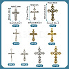 50Pcs 10 Style Tibetan Style Alloy Pendants FIND-TA0006-67-4