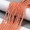 Baking Paint Imitation Jade Glass Bead Strands DGLA-A034-J6MM-A34-2