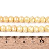 Anti-Tarnish Electroplate Rondelle Glass Beads Strands EGLA-T021-8mm-17-06-2