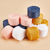 5 Rolls 5M Satin Frayed Ribbon SRIB-DR0001-01B-3