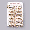 Ion Plating(IP) 304 Stainless Steel Huggie Hoop Earrings LS-EJEW-O087-06B-3