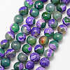 Natural Fire Crackle Agate Bead Strands G-K166-06F-10mm-09-1