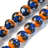 Handmade Gold Sand Lampwork Beads Strands LAMP-A003-03G-1