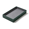 Rectangle PU Leather Jewelry Trays with Gray Velvet Inside VBOX-C003-02-1