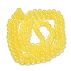 Baking Paint Imitation Jade Glass Round Bead Strands X1-DGLA-Q021-8mm-24-2