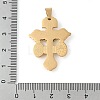 304 Stainless Steel Pendants STAS-C103-02G-02-3