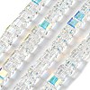 Electroplate Glass Beads Strands EGLA-H108-01A-AB01-1