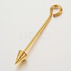 Brass Split Eye Pin X-KK-O089-08-3