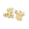 Brass Micro Pave Cubic Zirconia Charms KK-B166-16G-2