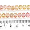 Transparent Painted Glass Beads Strands DGLA-A034-T8mm-A07-3