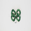 Alloy & Glass Dangle Stud Earrings FS-WG3D9CC-08-1