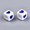 Opaque Acrylic European Beads OPDL-S078-09-3