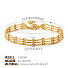 Brass Link Chain Bracelets for Women WGA76CD-05-1