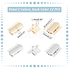 Unicraftale 24Pcs 2 Colors 304 Stainless Steel Box Clasps STAS-UN0056-34-3