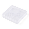 Rectangle Transparent Plastic Bead Containers CON-N013-02-4