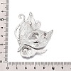 Alloy Light Siam AB Rhinestone Butterfly Brooch Pins with Enamel for Clothes Backpack JEWB-T005-07-3