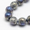 Electroplate Natural Labradorite Beads Strands X-G-L150-12mm-01-1