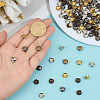 160Pcs 4 Colors Brass Studs Rivets KK-GF0001-23B-3