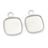 Tarnish Resistant 304 Stainless Steel Pendant Cabochon Settings STAS-H143-29P-2