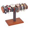 T-Shaped Bar Wood Covered with Microfiber Bracelet Display Stands BDIS-WH0014-01-1