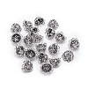 Tibetan Style Zinc Alloy Bead Cap PALLOY-WH0085-79B-1