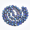 Electroplate Glass Beads Strands EGLA-S176-04-B02-2